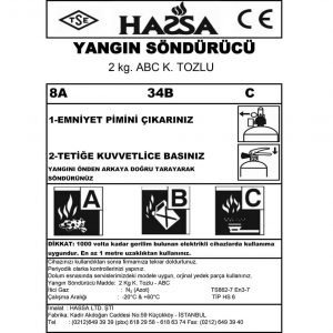 2 Kg Kuru Kimyevi Tozlu Bodyguard - Görsel 5