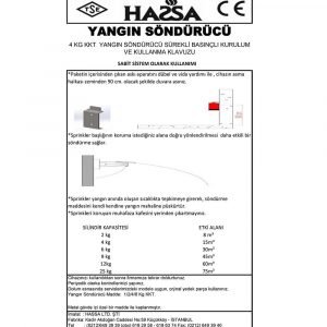 4 Kg Kuru Kimyevi Tozlu Bodyguard - Görsel 3